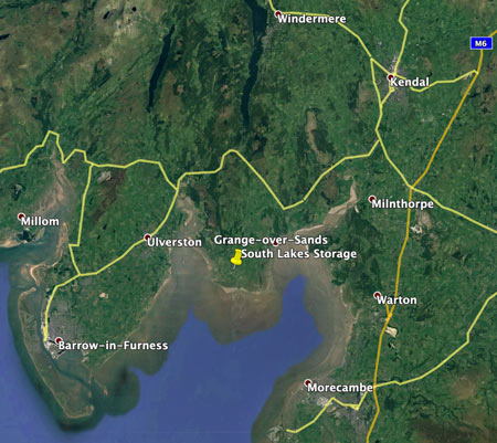 grange over sands storage conatiners